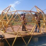 obra domos geodesicos