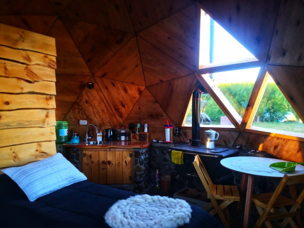 domo geodésico 5m interior