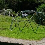 Domo geodésico jardín